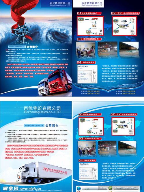 物流公司單頁設計圖 dm宣傳單